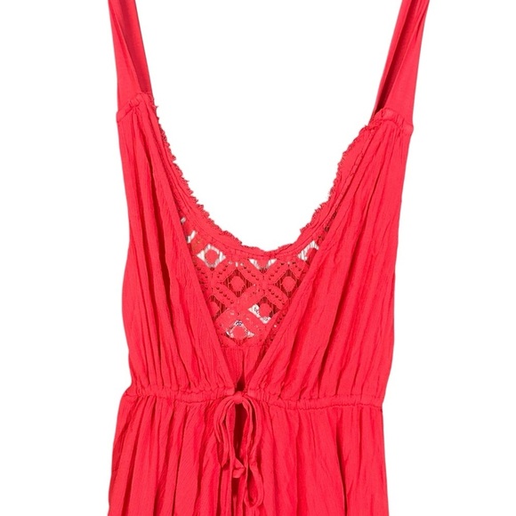 NWOT FREE PEOPLE Lost In Sunset Maxi Red XS - Picture 5 of 10